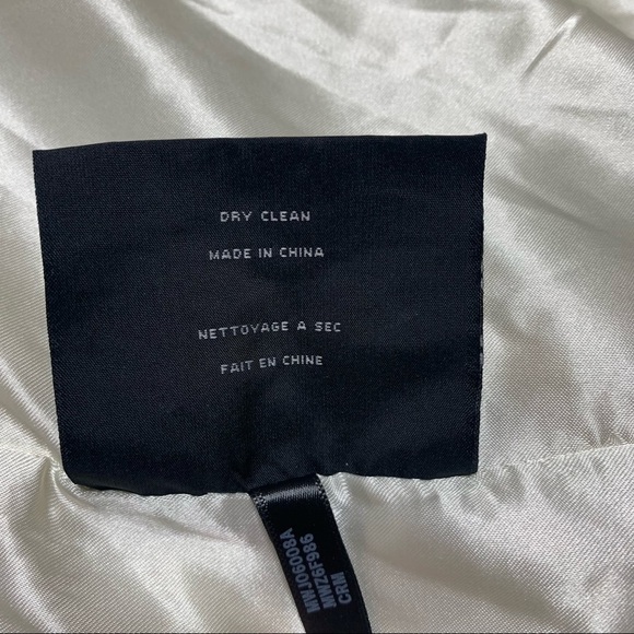 Andrew Marc New York Fluffy Off White Faux Fur Lined Vest Large - Picture 7 of 8